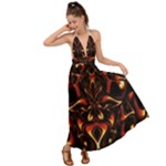 Year Of The Dragon Backless Maxi Beach Dress