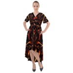 Year Of The Dragon Front Wrap High Low Dress