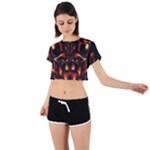 Year Of The Dragon Tie Back Short Sleeve Crop T-Shirt