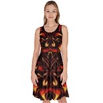 Year Of The Dragon Knee Length Skater Dress With Pockets