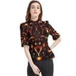 Year Of The Dragon Frill Neck Blouse