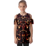 Year Of The Dragon Fold Over Open Sleeve Top