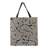 Sketchy abstract artistic print design Grocery Tote Bag