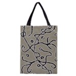 Sketchy abstract artistic print design Classic Tote Bag
