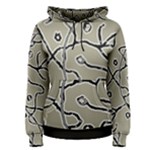 Sketchy abstract artistic print design Women s Pullover Hoodie