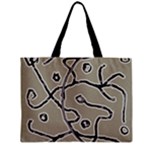 Sketchy abstract artistic print design Zipper Mini Tote Bag