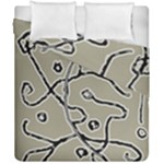 Sketchy abstract artistic print design Duvet Cover Double Side (California King Size)