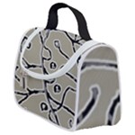 Sketchy abstract artistic print design Satchel Handbag