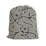 Sketchy abstract artistic print design Drawstring Pouch (2XL)