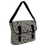 Sketchy abstract artistic print design Buckle Messenger Bag