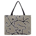Sketchy abstract artistic print design Zipper Medium Tote Bag
