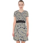 Sketchy abstract artistic print design Adorable in Chiffon Dress