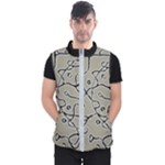 Sketchy abstract artistic print design Men s Puffer Vest
