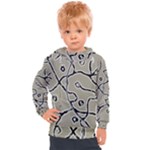 Sketchy abstract artistic print design Kids  Hooded Pullover