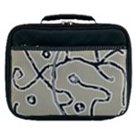 Sketchy abstract artistic print design Lunch Bag