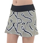 Sketchy abstract artistic print design Classic Tennis Skirt