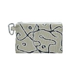 Sketchy abstract artistic print design Canvas Cosmetic Bag (Small)