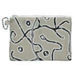 Sketchy abstract artistic print design Canvas Cosmetic Bag (XL)