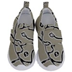 Sketchy abstract artistic print design Kids  Velcro No Lace Shoes