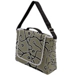 Sketchy abstract artistic print design Box Up Messenger Bag
