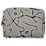 Sketchy abstract artistic print design Make Up Pouch (Medium)