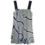Sketchy abstract artistic print design Kids  Layered Skirt Swimsuit