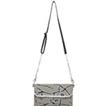 Sketchy abstract artistic print design Mini Crossbody Handbag