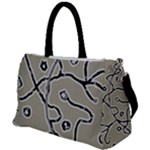 Sketchy abstract artistic print design Duffel Travel Bag