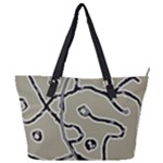 Sketchy abstract artistic print design Full Print Shoulder Bag