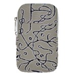 Sketchy abstract artistic print design Waist Pouch (Small)