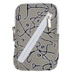 Sketchy abstract artistic print design Belt Pouch Bag (Small)