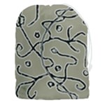 Sketchy abstract artistic print design Drawstring Pouch (3XL)