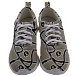 Sketchy abstract artistic print design Mens Athletic Shoes
