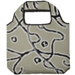Sketchy abstract artistic print design Foldable Grocery Recycle Bag