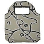 Sketchy abstract artistic print design Premium Foldable Grocery Recycle Bag
