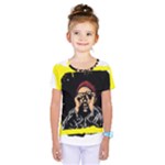 Yellow Brown Red Colorful Graffiti Illustration T-shirt Kids  One Piece T-Shirt