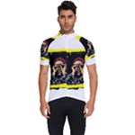 Yellow Brown Red Colorful Graffiti Illustration T-shirt Men s Short Sleeve Cycling Jersey