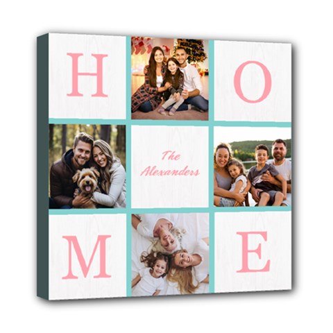 Personalized Photo Any Text Canvas 8  x 8  Mini Canvas 8  x 8  (Stretched) from UrbanLoad.com