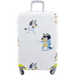 Bluey, Bluey merch, Bluey pattern, Bluey Bluey, bingo, Bluey design, bluey dog Luggage Cover (Large) from UrbanLoad.com
