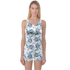One Piece Boyleg Swimsuit 