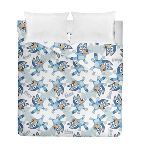Bluey, Bluey merch, Bluey pattern, Bluey Bluey, bingo, Bluey design, bluey dog Duvet Cover Double Side (Full/ Double Size) from UrbanLoad.com