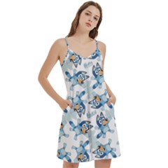 Mini Camis Dress With Pockets 