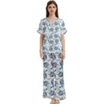 Bluey, Bluey merch, Bluey pattern, Bluey Bluey, bingo, Bluey design, bluey dog Short Sleeve Long Pants Satin Pajamas Set Bluey, Bluey merch, Bluey pattern, Bluey Bluey, bingo, Bluey design, bluey dog Short Sleeve Long Pants Satin Pajamas Set