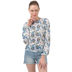 Banded Bottom Chiffon Top 