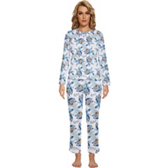 Womens  Long Sleeve Lightweight Pajamas Set 