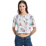 Bluey, Bluey merch, Bluey pattern, Bluey Bluey, bingo, Bluey design, bluey dog Women s Round Neck Short Sleeve Crop Top Bluey, Bluey merch, Bluey pattern, Bluey Bluey, bingo, Bluey design, bluey dog Women s Round Neck Short Sleeve Crop Top