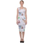 Bluey, Bluey merch, Bluey pattern, Bluey Bluey, bingo, Bluey design, bluey dog Sleeveless Pencil Dress Bluey, Bluey merch, Bluey pattern, Bluey Bluey, bingo, Bluey design, bluey dog Sleeveless Pencil Dress