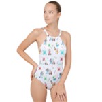 Bluey, Bluey merch, Bluey pattern, Bluey Bluey, bingo, Bluey design, bluey dog High Neck One Piece Swimsuit Bluey, Bluey merch, Bluey pattern, Bluey Bluey, bingo, Bluey design, bluey dog High Neck One Piece Swimsuit