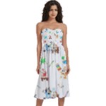 Bluey, Bluey merch, Bluey pattern, Bluey Bluey, bingo, Bluey design, bluey dog Knee-Length Strapless Bra Top Dress Bluey, Bluey merch, Bluey pattern, Bluey Bluey, bingo, Bluey design, bluey dog Knee-Length Strapless Bra Top Dress