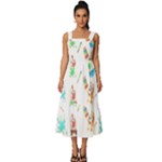 Bluey, Bluey merch, Bluey pattern, Bluey Bluey, bingo, Bluey design, bluey dog Square Neckline Tiered Midi Dress Bluey, Bluey merch, Bluey pattern, Bluey Bluey, bingo, Bluey design, bluey dog Square Neckline Tiered Midi Dress